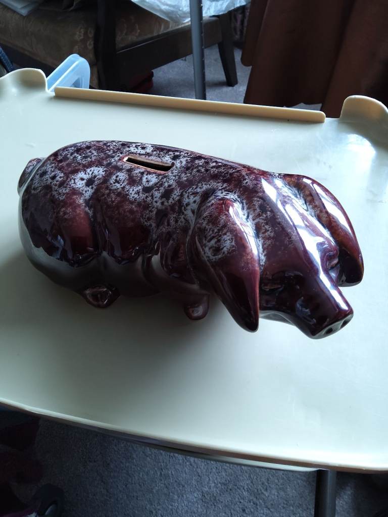 Cornwall pottery piggy bank