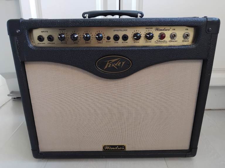 image for Peavey Windsor valve guitar amplifier studio Class A amp built in reverb Blue Marvel 12 inch speaker