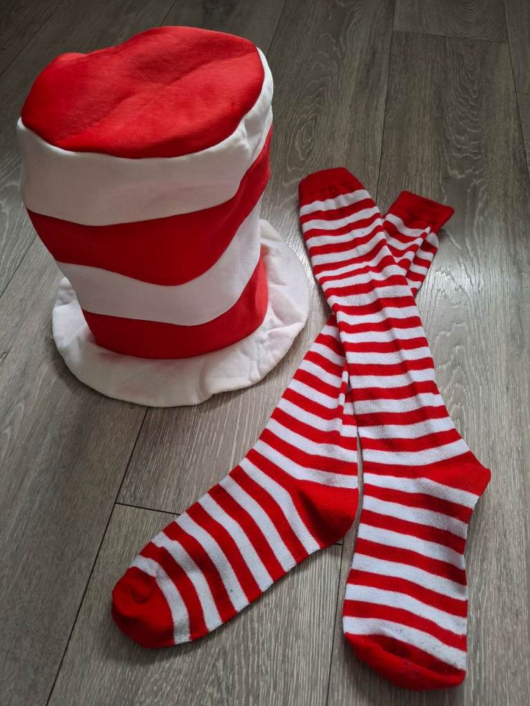Cat in the hat 'hat' and socks
