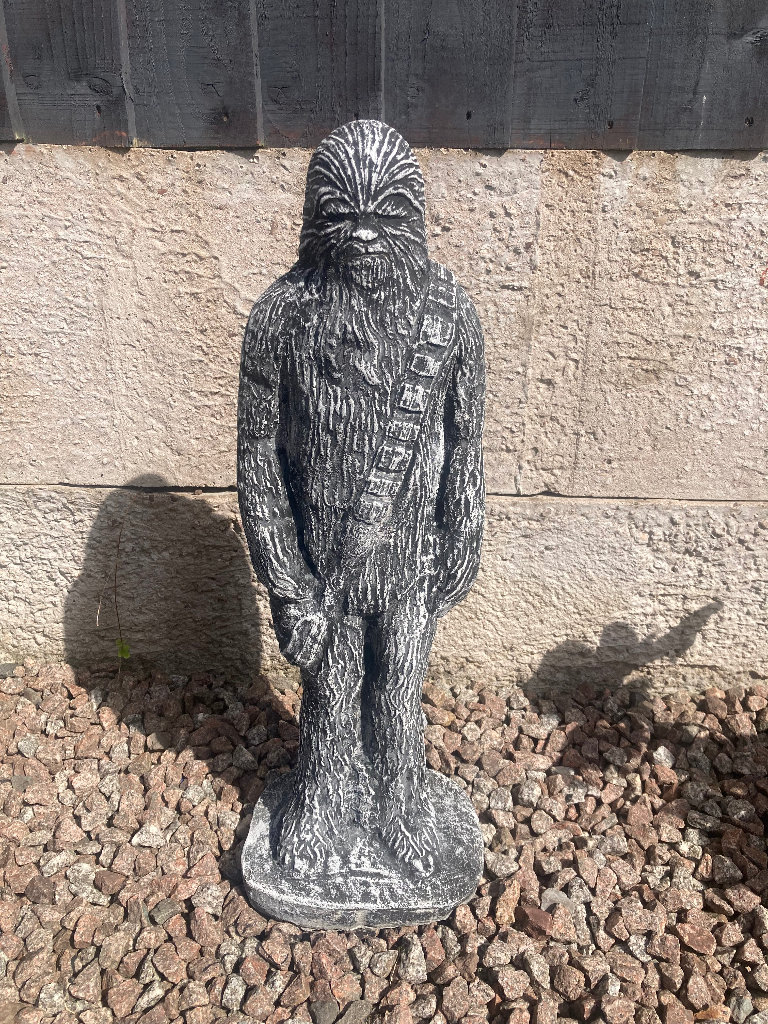Star Wars chewbacca garden statue