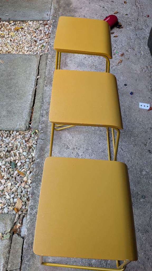 Three John Lewis mustard-yellow bar stools – £75 | in Dunfermline, Fife ...
