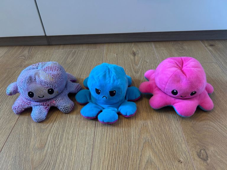 Reversible Octopus Plush Toys