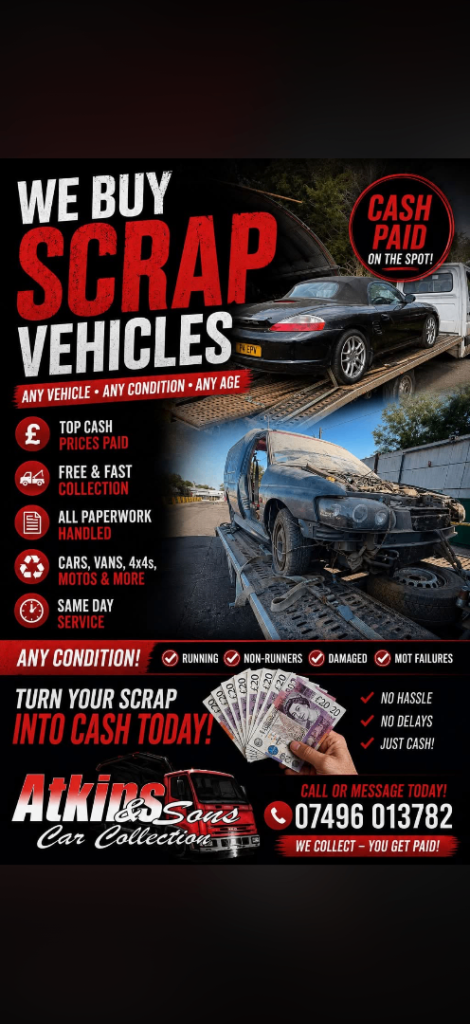 We buy scrap cars 