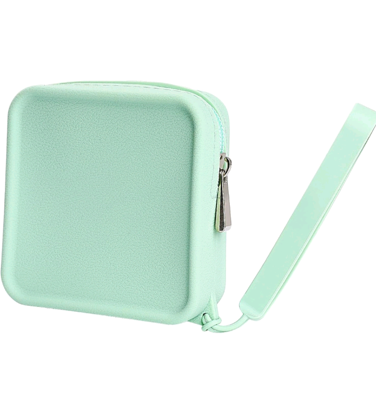Silicone Period Bag with Wrist Strap, Sanitary Napkin Storage Bag