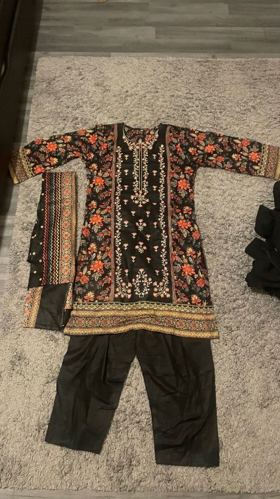 Black Pakistani suit 