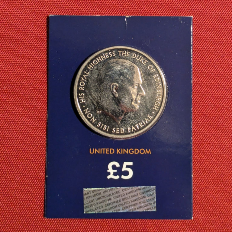 £5 FIVE POUNDS 2017 - Duke of Edinburgh ChangeChecker coin
