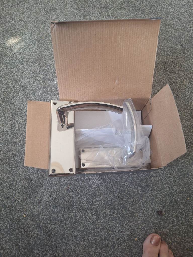 Serozzetta Carlisle Brass Door Handles - New in Box