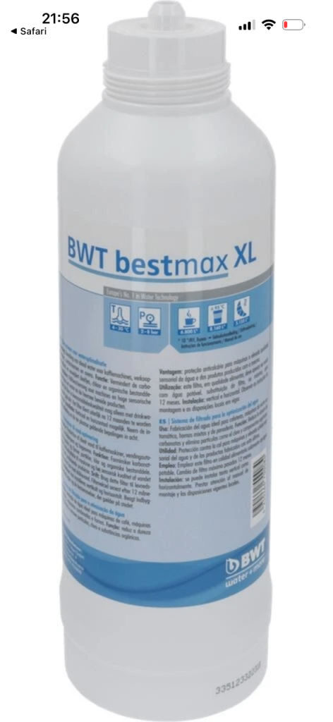 Bwt bestmax xl filter 