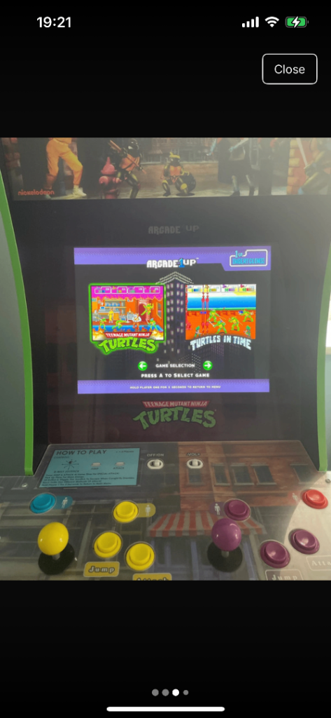 Teenage Mutant Ninja Turtles arcade machine