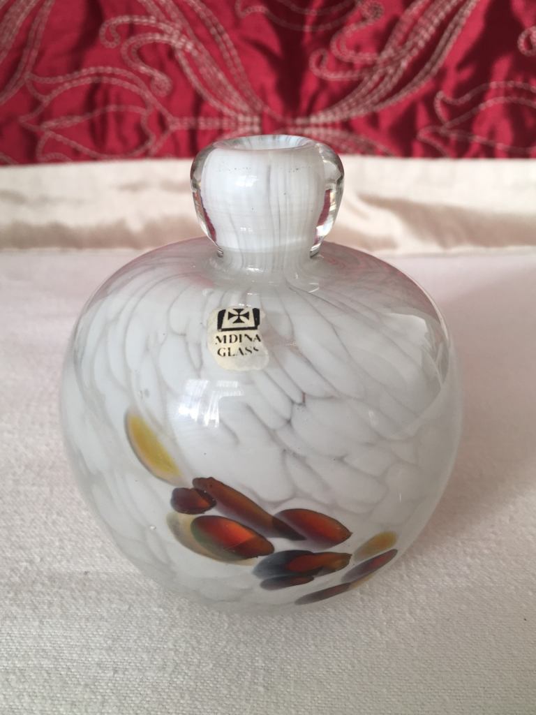 Mdina Art Glass Perfume Bottle Vintage Collectable 