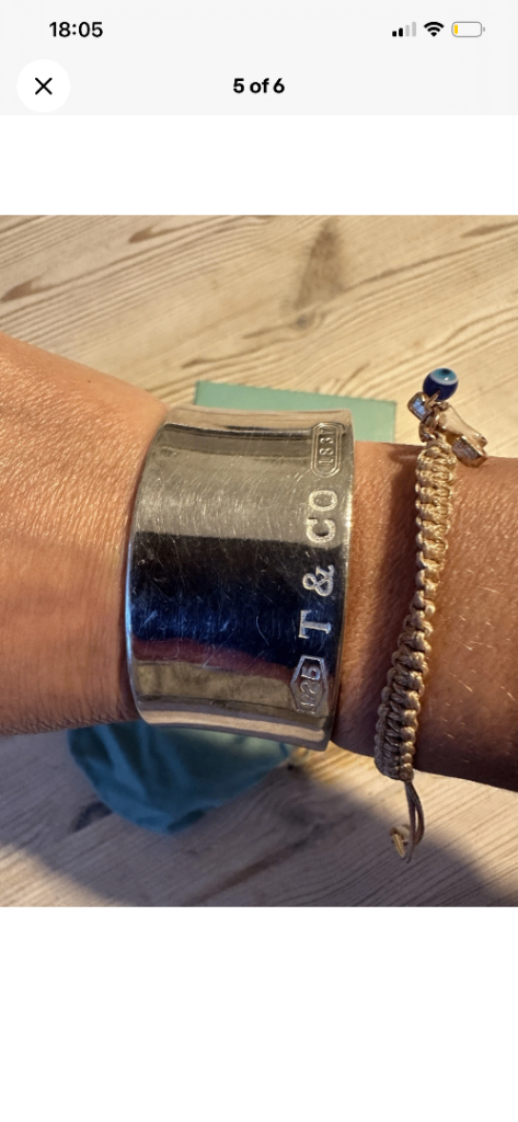 Tiffany & co 2001 cuff bracelet 96 grams 