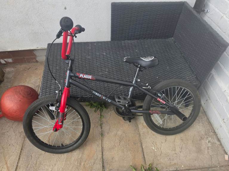 PLAGUE ZOMBIE KILLER BMX Bike – Black and Red, Good Condition
