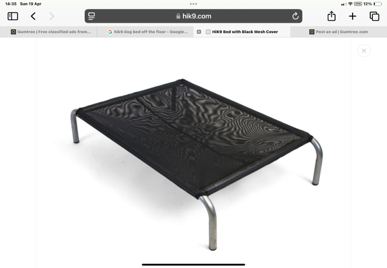 Off the floor dog bed