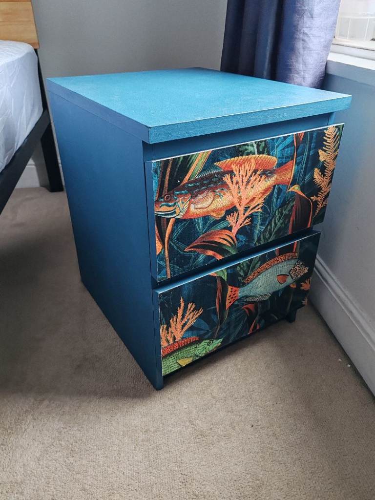 Upcycled IKEA MALM Bedside Table