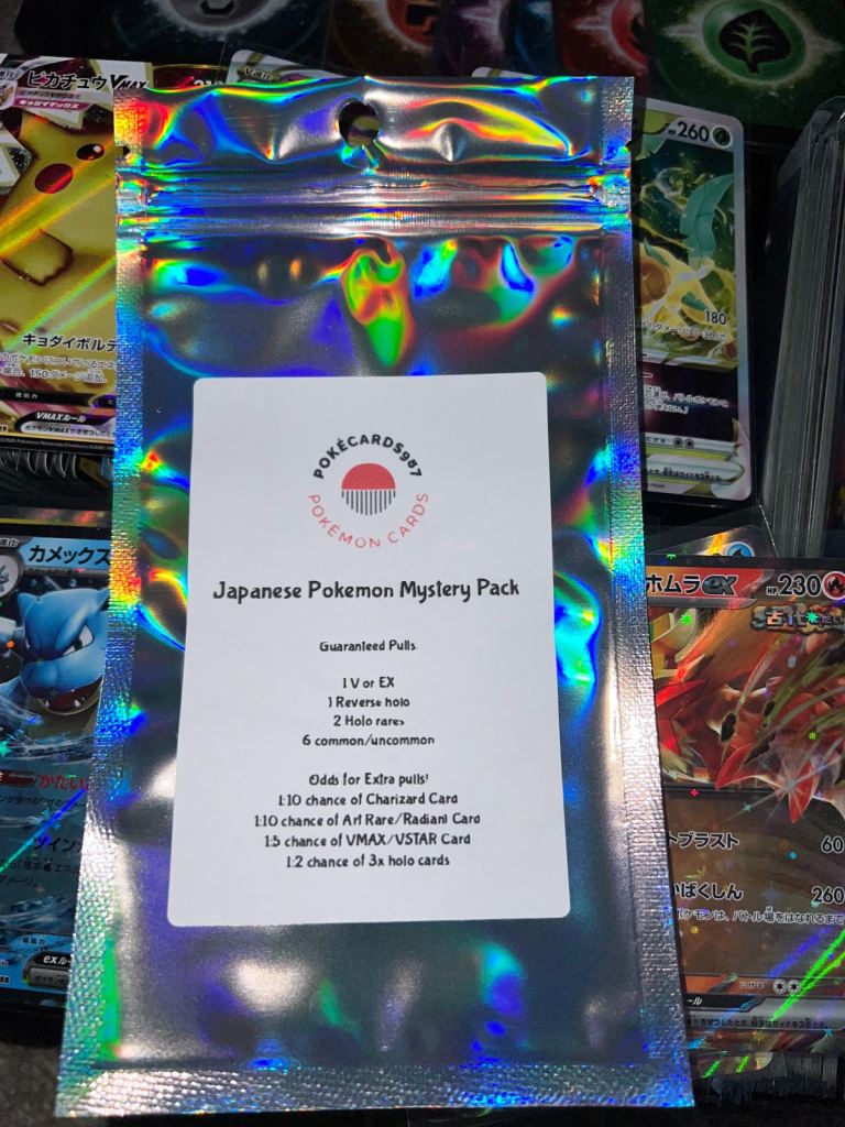 Pokemon card mystery packs cheap guaranteed rares Japanese English 