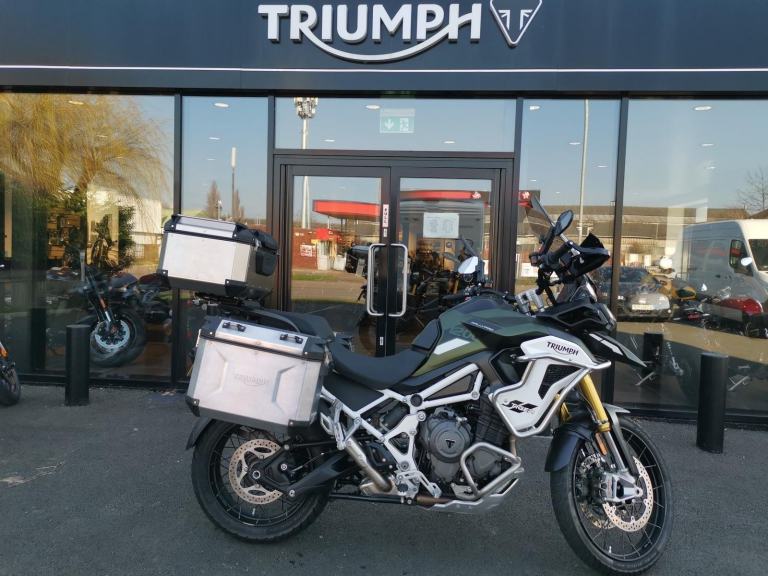2023 TRIUMPH TIGER 1200 RALLY PRO, '73 Plate with 5645 miles