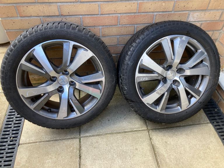 2 x Peugeot 2008 205/50R17 alloy wheels