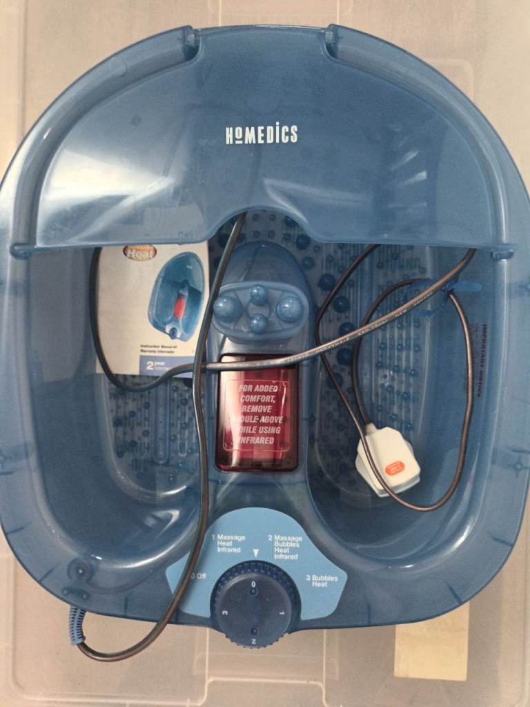 Homedics BubbleSpa Ultra Luxury Foot Bubbler with Infrared Heat