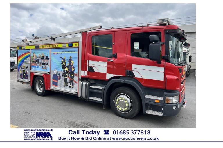 2006 Scania P-SRS D-CLASS P270 4X2 AUTO EMERGENCY ONE 6 SEAT CREW CAB FIRE TENDER. --------------...