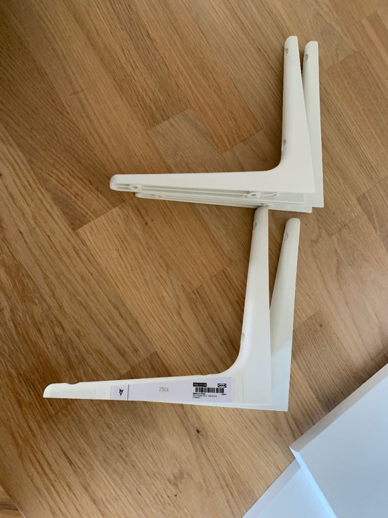 White Shelves x2 - 59x20cm