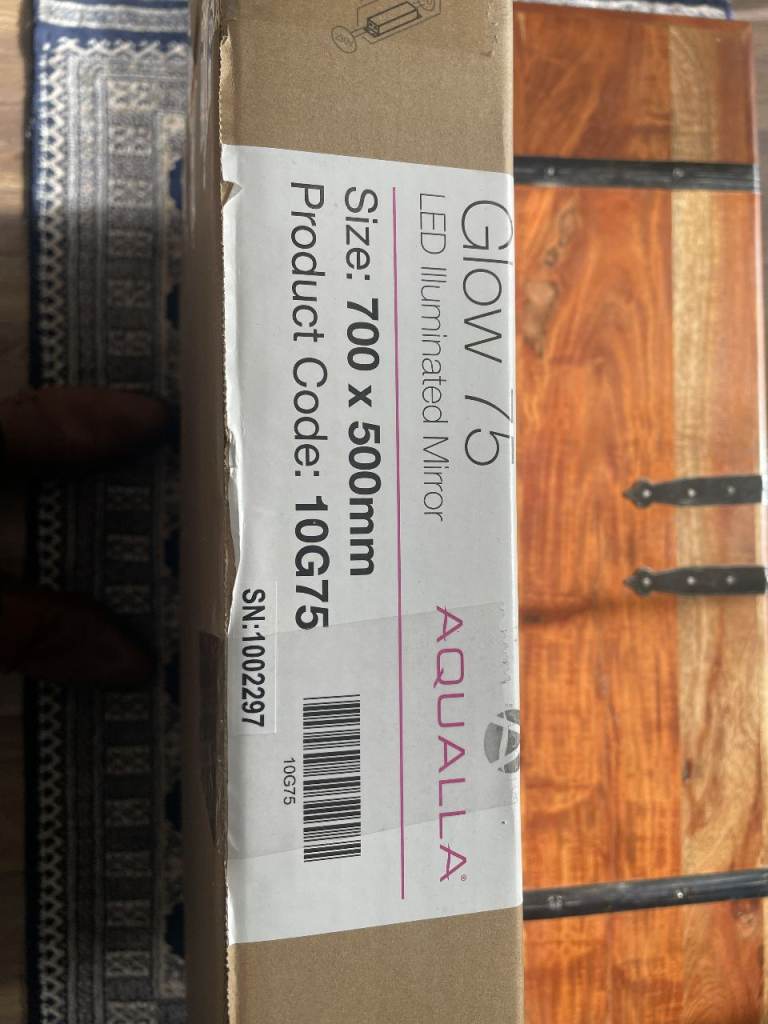 Great Reduction in Price - AQUALLA LED BATHROOM MIRROR WITH HEATED DEMISTER PAD