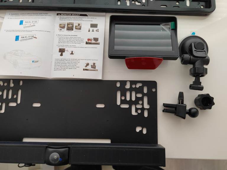 Caravan / Motorhome solar powered rear camera 