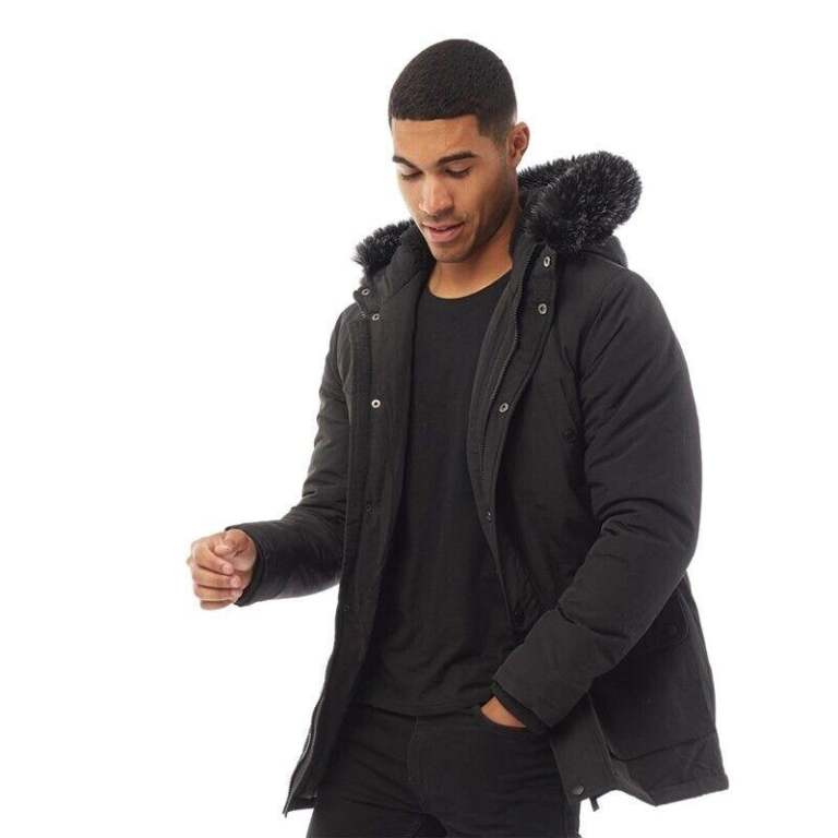 Fluid mans parka