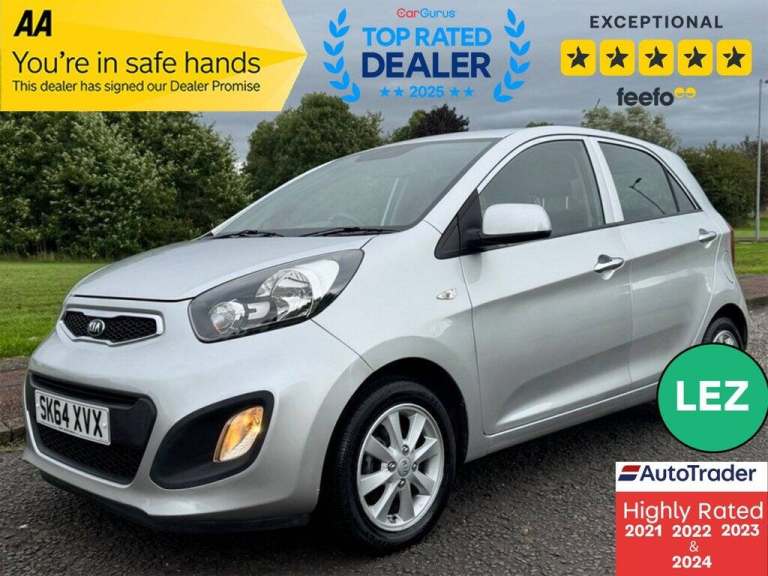 2014 Kia Picanto 1.0 VR7 Hatchback 5dr Petrol Manual Euro 5 (68 bhp) Hatchback Petrol Manual