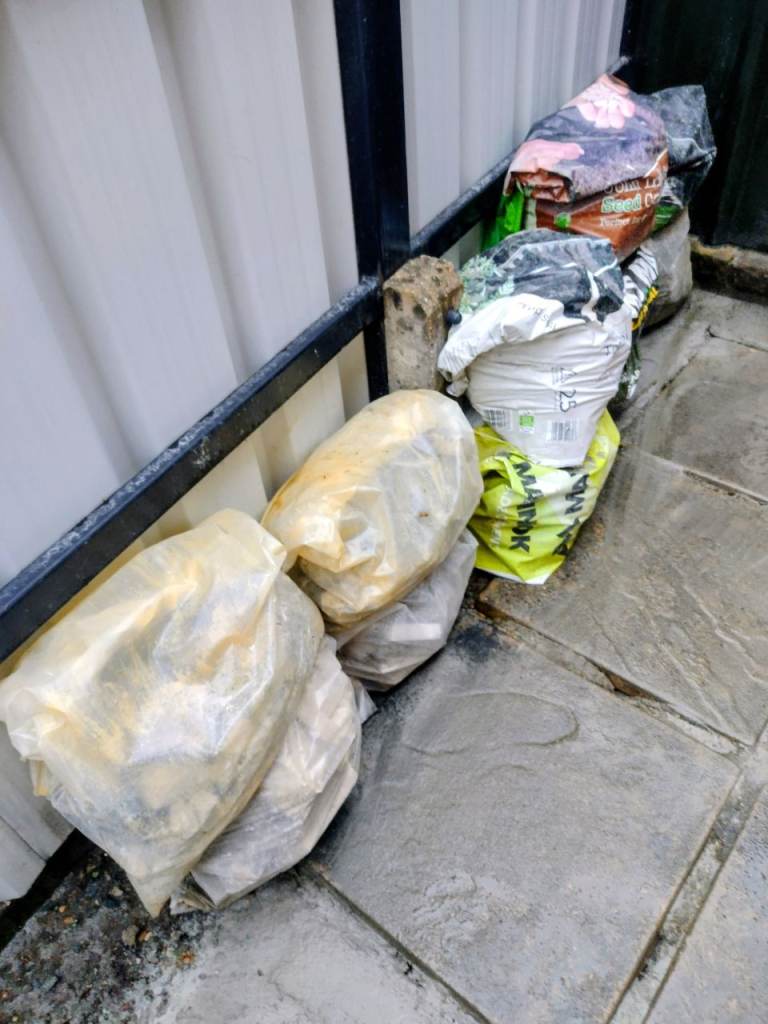FREE HARDCORE. In easy to move half filled bags, see the details below!