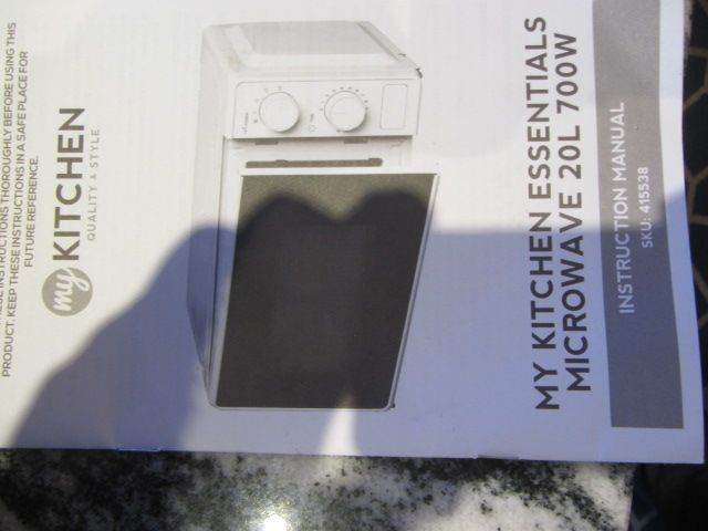 Manual microwave