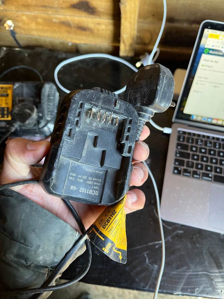 DEWALT DCB1102 Battery Charger - Good Condition