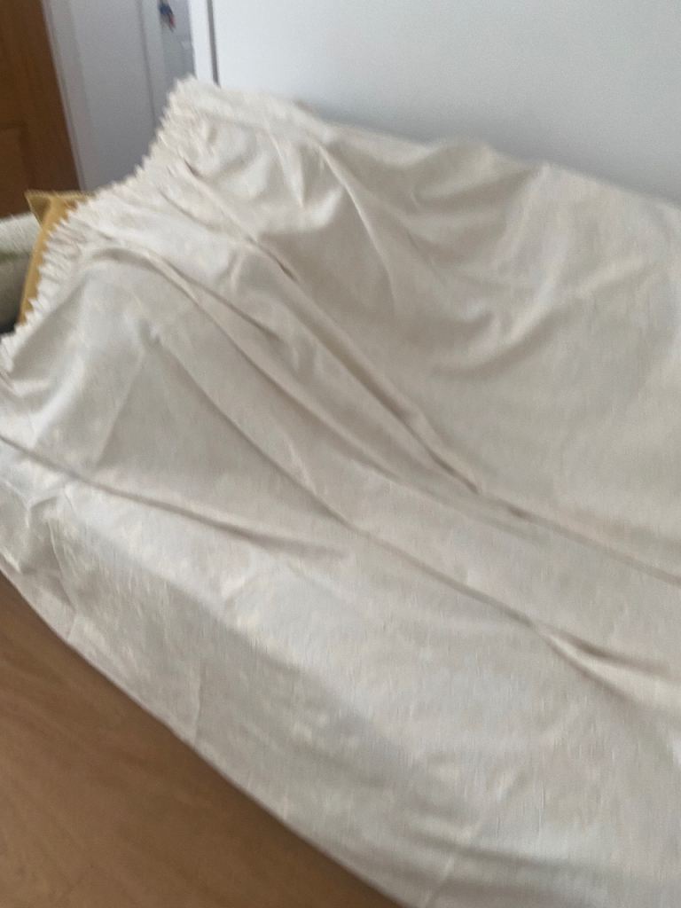 Two pairs heavy weight M&S cotton curtains 