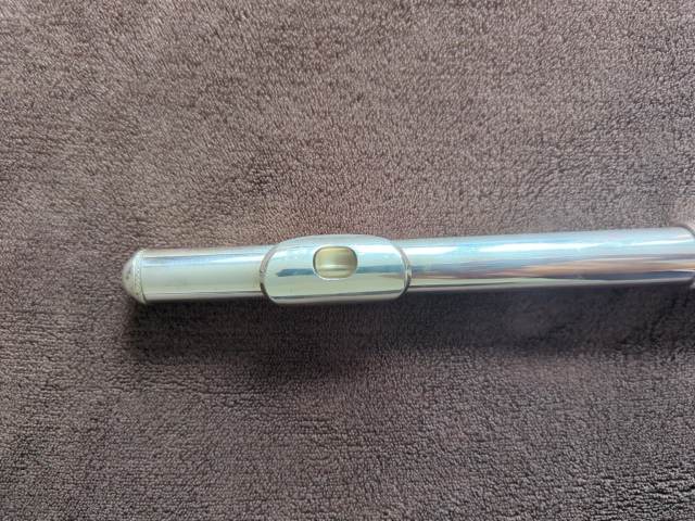 Trevor James TJ10x II flute with case, cleaning rod & cloth