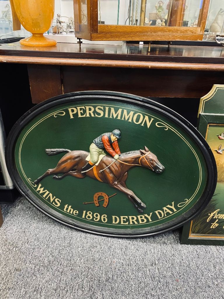 Persimmon Derby Winner 1896 Advertising Sign 