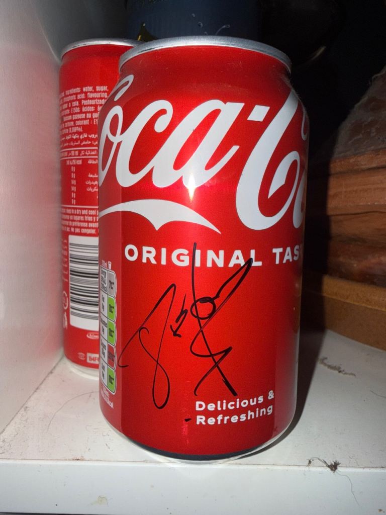 Coca-Cola Can Signed by John Barnes