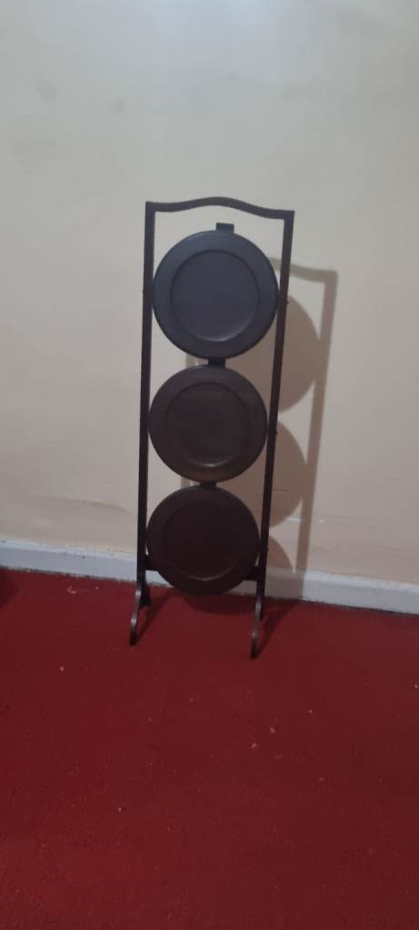 3 tired wooden cake stand 