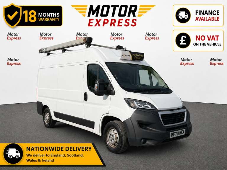 2020 Peugeot Boxer 2.2 BlueHDi H2 Professional Van 140ps PANEL VAN Diesel Manual