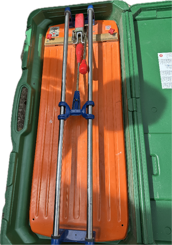 Rubi TS-30 Manual Tile Cutter in Green Case