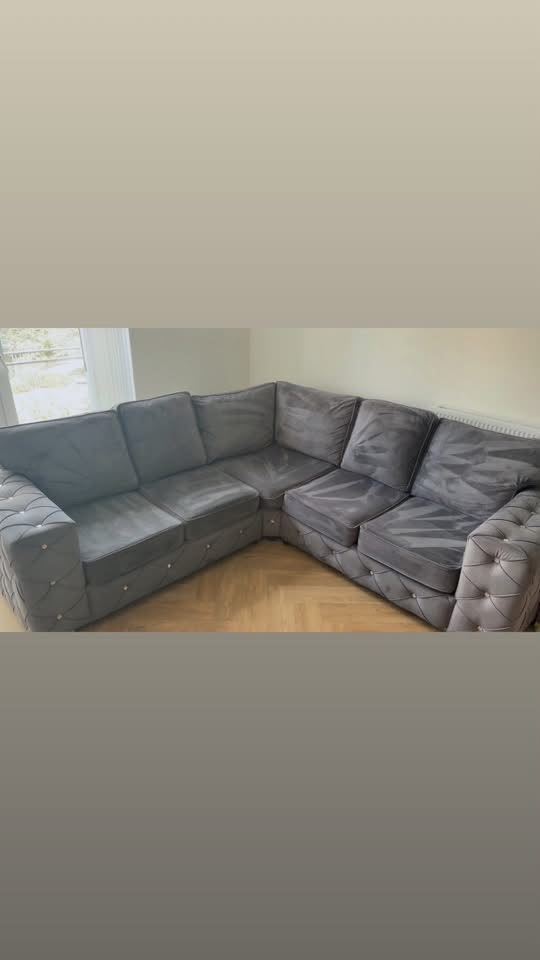 Grey 5 seater corner sofa 