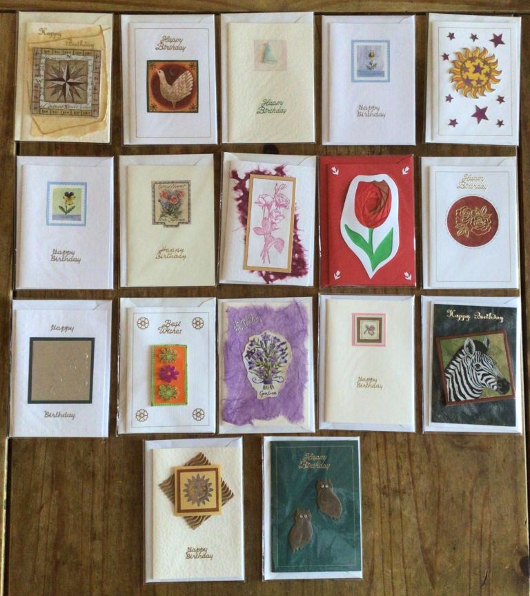 17 Handmade Assorted Birthday Greetings Cards Size A6