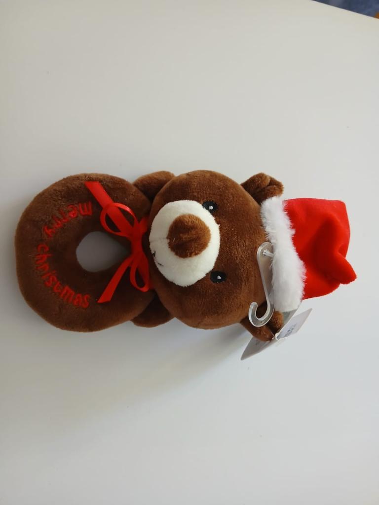 Christmas teddy rattle 