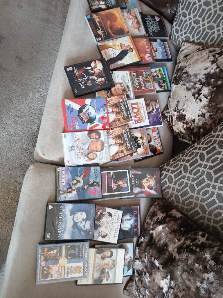 Large Bundle of DVDs – Various Genres, Good Condition