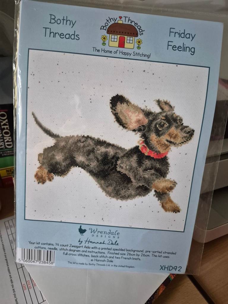 New cross stitch kit - Bothy Threads - Friday Feeling Dachshund