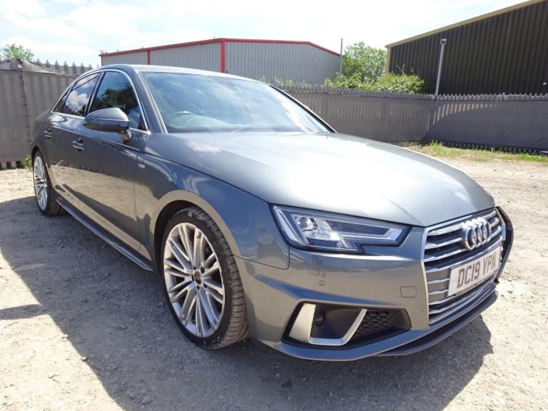 2019 19 REG AUDI A4 S LINE 40 TFSI AUTO DAMAGED REPAIRABLE SALVAGE