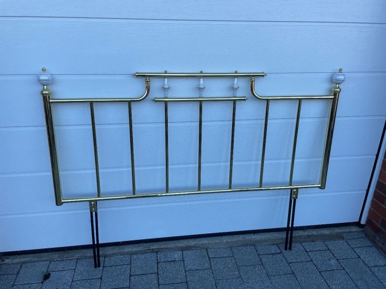 Brass Finish Headboard for Double Bed 
