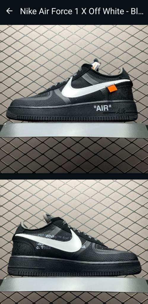 Nike air force 1 x  off white trainers