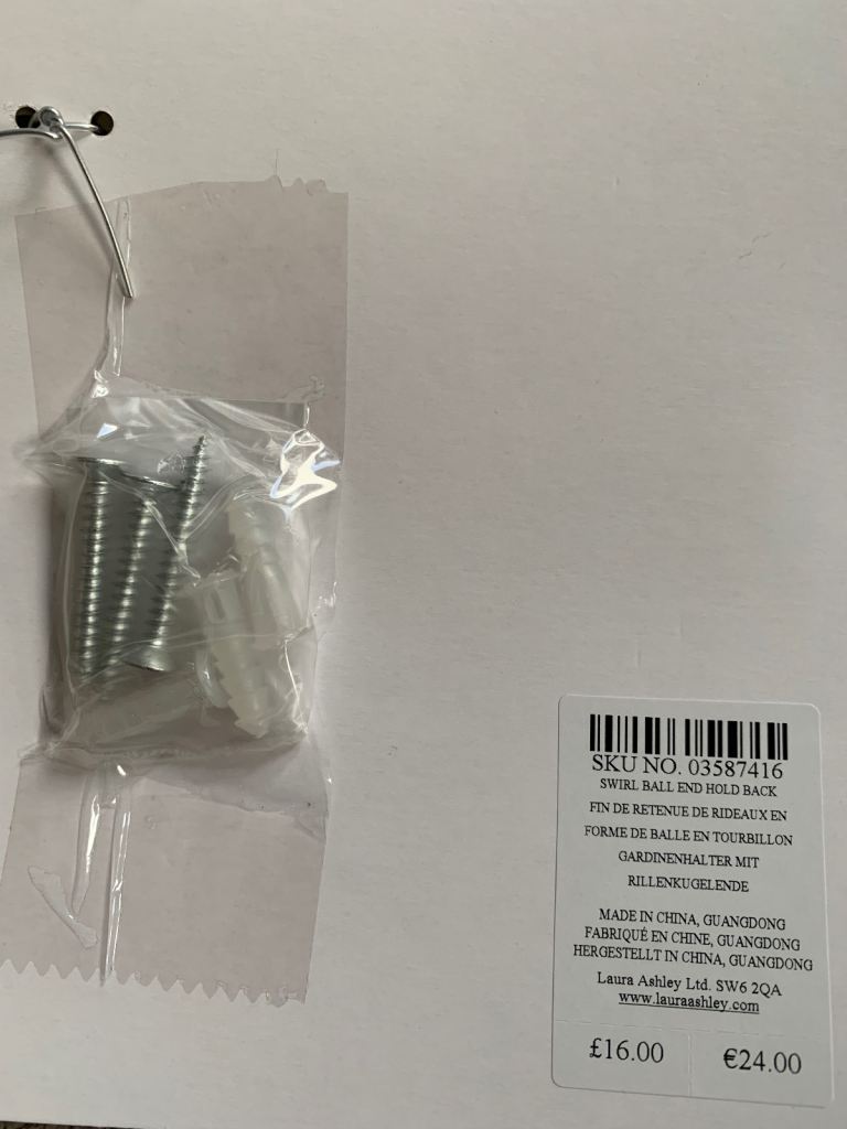 Curtain tie backs