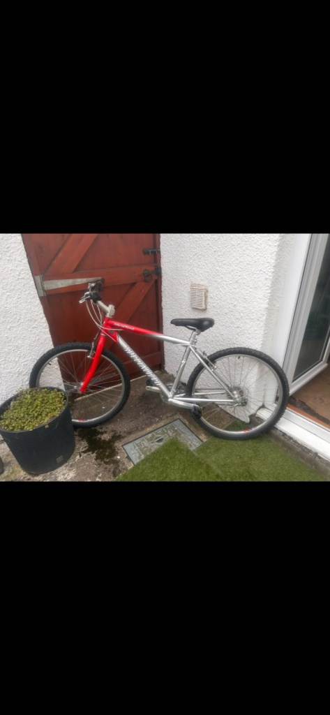 Mountain Bike, Red and Silver – Fair Condition