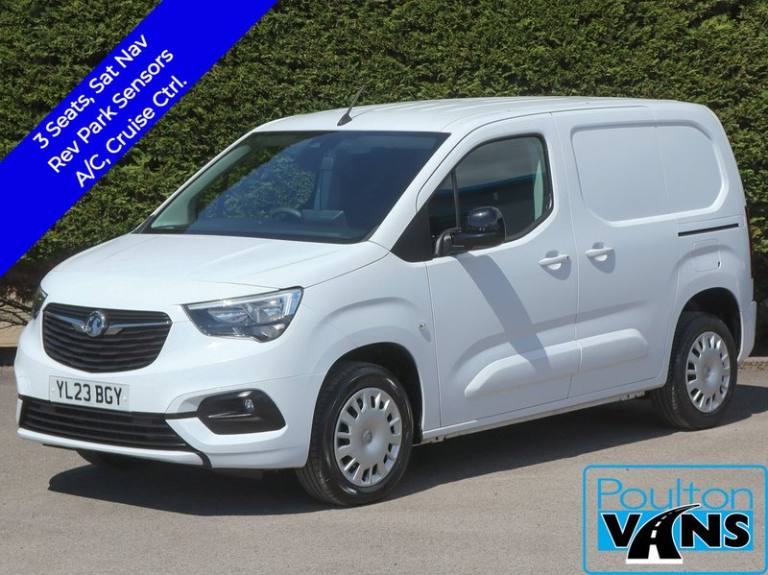 2023 Vauxhall Combo 2300 PRO 1.5 TURBO D 100BHP L1 SWB VAN, 3 Seats, Sat Nav, Rev Cam, Air Con, S...