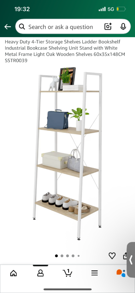 4-tier bookshelf